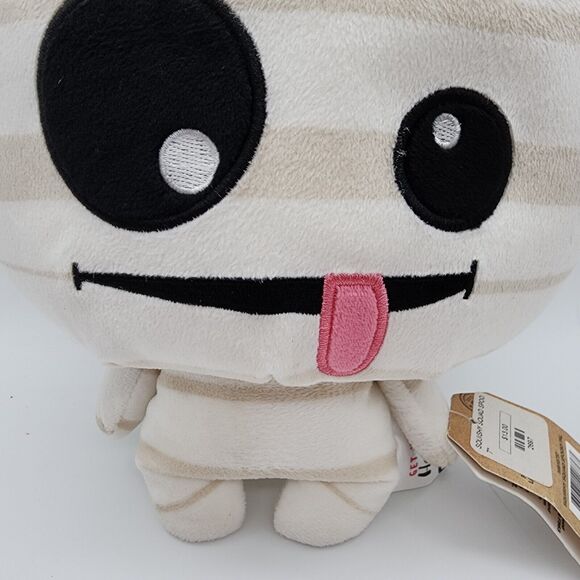 Ganz Squishy Squad Spooky Pal Mummy Plush 9" Halloween Tongue Sticking Out Toy - Picture 4 of 10